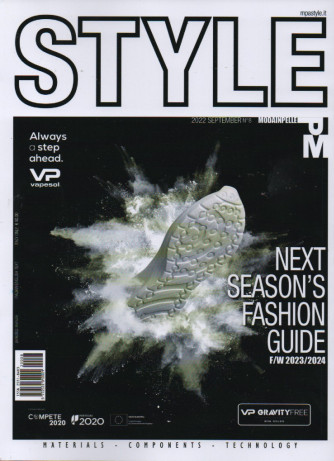 Style Moda Pelle - n. 8 - settembre 2022- trimestrale - italian/english text