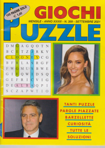 Giochi Puzzle - n. 389 - mensile -settembre 2021- 100 pagine