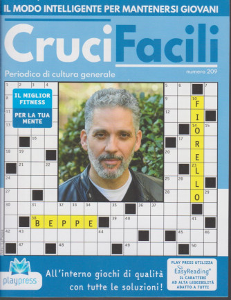 Crucifacili - n. 209 - Beppe Fiorello - bimestrale - 17/12/2020 -