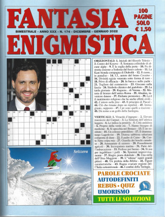 Fantasia Enigmistica - n. 174 - bimestrale -dicembre - gennaio  2022 - 100 pagine