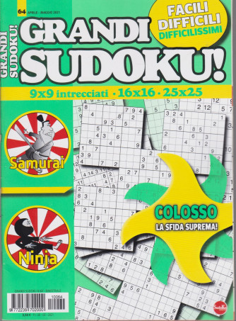 Grandi Sudoku - n. 64 - aprile - maggio  2021- bimestrale