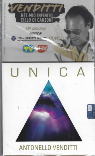 19° CD Antonello Venditti -Unica-    cd + libretto inedito -5/8/2022- settimanale