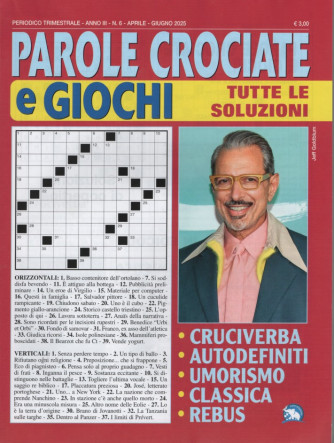Parole crociate e giochi - Uscita n. 6 - 15 Marzo 2025 - Trimestrale
