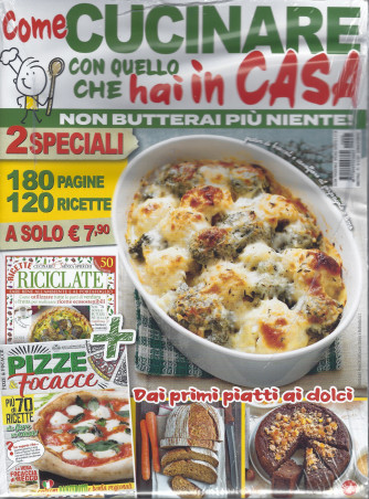 Cucina Tradizionale - Come cucinare con quello che hai in casa + Pizze & Focacce - n. 5 - bimestrale - gennaio - febbraio 2022 - 180 pagine - 120 ricette