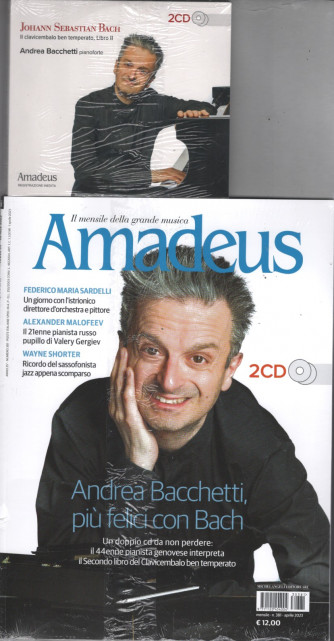 Amadeus - n.381 - Aprile 2023 - mensile - c/ 2 CD... JOHANN SEBASTIAN BACH Il clavicembalo ben temperato