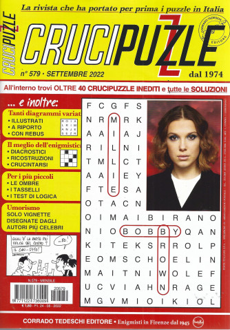 Crucipuzzle - n. 579  -settembre 2022 - mensile