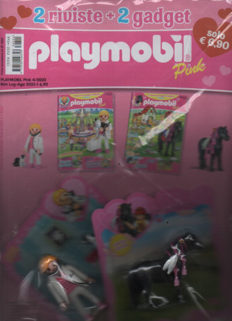 Playmobil Pink - n. 4 - bimestrale - luglio - agosto 2023 - 2 riviste + 2 gadget