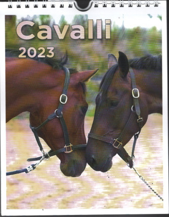 Calendario a parete e da tavolo CAVALLI 2023 - cm. 17 x 21 con spirale