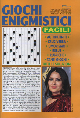 Giochi enigmistici facili - n. 85 - bimestrale - febbraio - marzo 2023 -