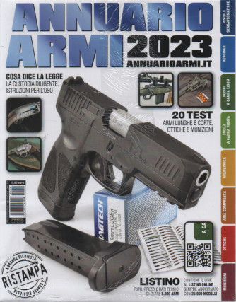 Annuario Armi 2023  - n. 19 - annuale - 20/7/2023