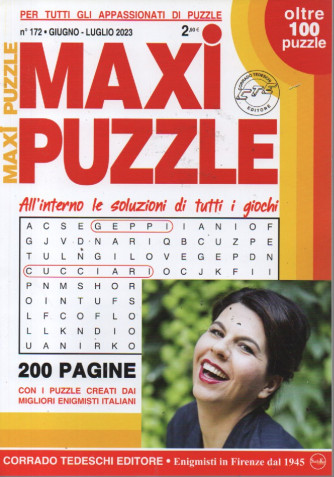 Maxi puzzle - n. 172 -giugno - luglio 2023 - trimestrale - oltre 100 puzzle - 200 pagine