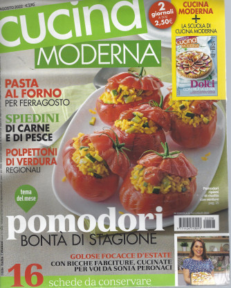 Cucina moderna + La scuola di cucina moderna - n. 8 - mensile - agosto 2022 - 2 riviste