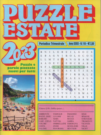 Puzzle estate 2023 - n.118 - trimestrale - luglio - settembre   2023