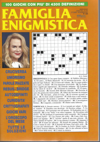 Famiglia Enigmistica - n. 215 - bimestrale -ottobre - novembre   2022