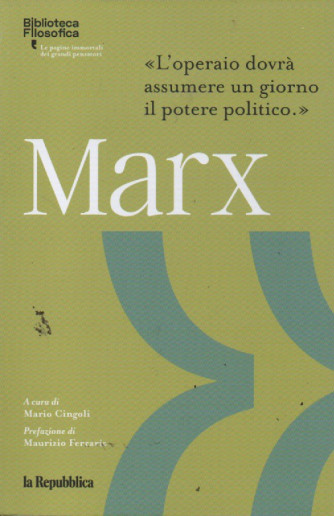 Biblioteca filosofica -Marx - n. 21 -218  pagine - La Repubblica