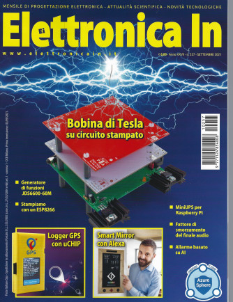 Elettronica In - n. 257 -settembre 2021 - mensile