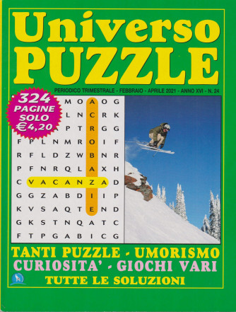 Universo Puzzle - n. 24- trimestrale - febbraio - aprile 2021- 324 pagine