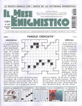 Il Mese Enigmistico - Uscita n.259 - 1 Novembre 2025 - Mensile