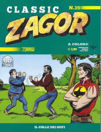 Zagor Classic -Il colle dei gufi- n. 35  -gennaio 2022 - mensile -