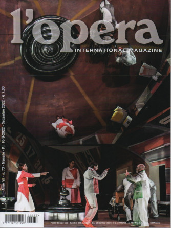 L'opera international magazine - n. 73 - mensile  -settembre   2022