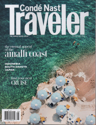 Condè Nast Traveler - n. 8 - july/august  2023 - in lingua inglese