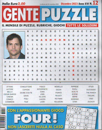 Gente puzzle - n. 12-dicembre     2023 - mensile - 100 pagine