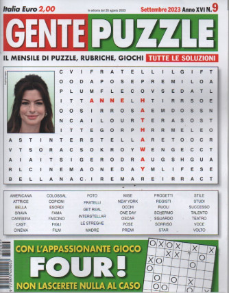 Gente puzzle - n. 9- settembre     2023 - mensile - 100 pagine