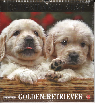 Calendario 2024 "Golden Retriever" - cm. 27,5 x 30 con spirale