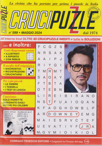 Crucipuzzle - n. 599  -maggio    2024 - mensile