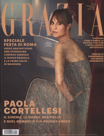 Grazia - Paola Cortellesi - Uscita n.45 - 17 Ottobre 2025 - Settimanale