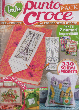 I love punto croce Plus n. 4 - bimestrale - ottobre - novembre  2022 - 2 numeri + forbici vintage