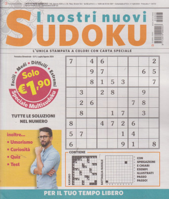 I nostri nuovi sudoku - n. 3 - luglio - agosto  2024- mensile