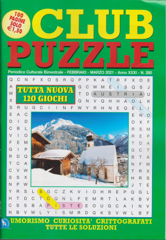 Club Puzzle - n. 280 - bimestrale - febbraio - marzo 2021 - 100 pagine