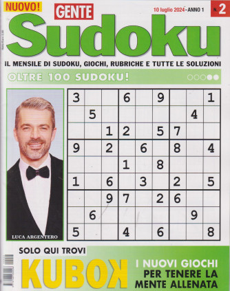 Gente Sudoku - n. 2 - 10 luglio  2024 - mensile