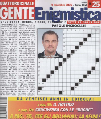 Gente Enigmistica - Uscita n.25 - 10 Dicembre 2025 - Quattordicinale