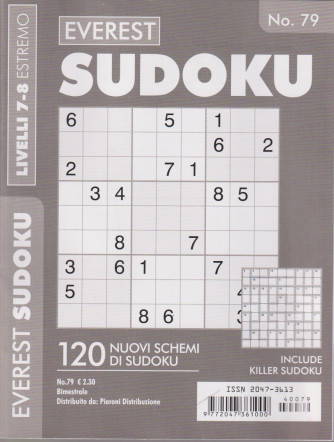 Everest Sudoku -livelli 7-8 estremo -  n. 79 - bimestrale