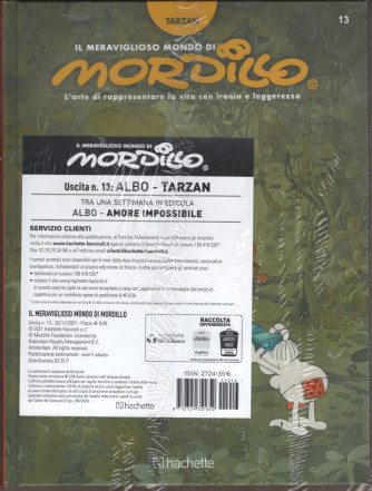 IL MERAVIGLIOSO MONDO DI MORDILLO -   trdicesima USCITA - ALBO "Tarzan" + POSTER DA COLLEZIONE