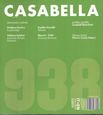 Casabella - mensile  n. 938 - Otobre 2022 - italian - english