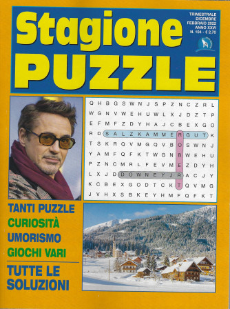 Stagione Puzzle - n. 104 - trimestrale -dicembre - febbraio 2022