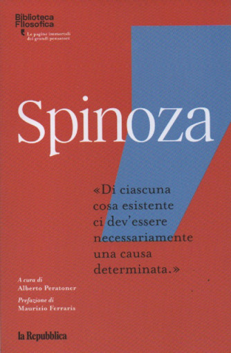Biblioteca filosofica -Spinoza - n. 7 - 202  pagine - La Repubblica