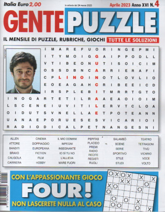 Gente puzzle - n. 4  -aprile   2023 - mensile - 100 pagine
