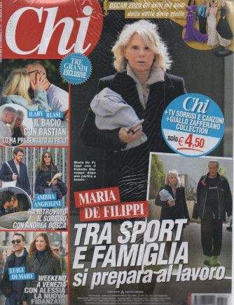 Chi + TV Sorrisi e Canzoni + Giallo Zafferano collection - n. 11  - settimanale -15 marzo 2023 - 3 riviste