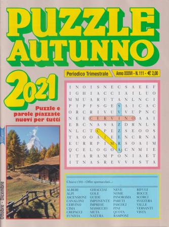 Puzzle autunno 2021 - n. 111 - trimestrale - ottobre - dicembre  2021