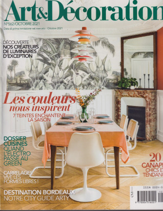 Art &  Decoration - n. 562  -ottobre   2021 - mensile - in lingua francese