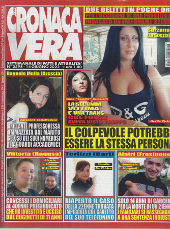 Nuova Cronaca Vera -   - n. 2598- 14 giugno    2022 - settimanale di fatti  e attualità