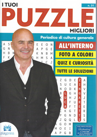 I tuoi puzzle migliori - Luca Zingaretti -  n. 31 -12/4/2022 - bimestrale