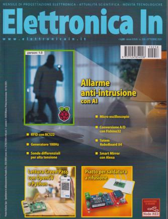 Elettronica In - n. 258 -ottobre 2021 - mensile