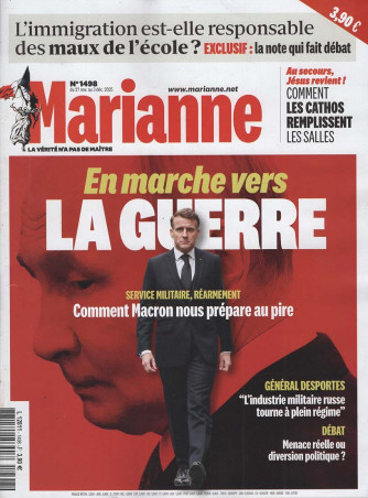 Marianne - Uscita n.1498 - 6 Dicembre 2025 - Settimanale - In lingua francese