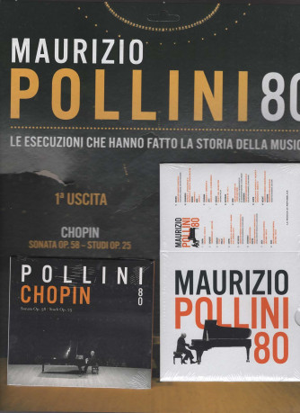 1° CD 80 ANNI DI MAURIZIO POLLINI - Chopin "Sonata op.58 Studi op.25"