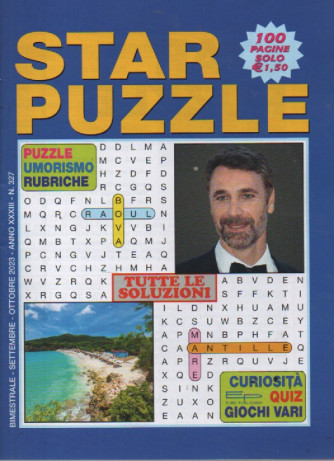 Star puzzle - n. 327 - bimestrale - settembre - ottobre   2023 - 100 pagine